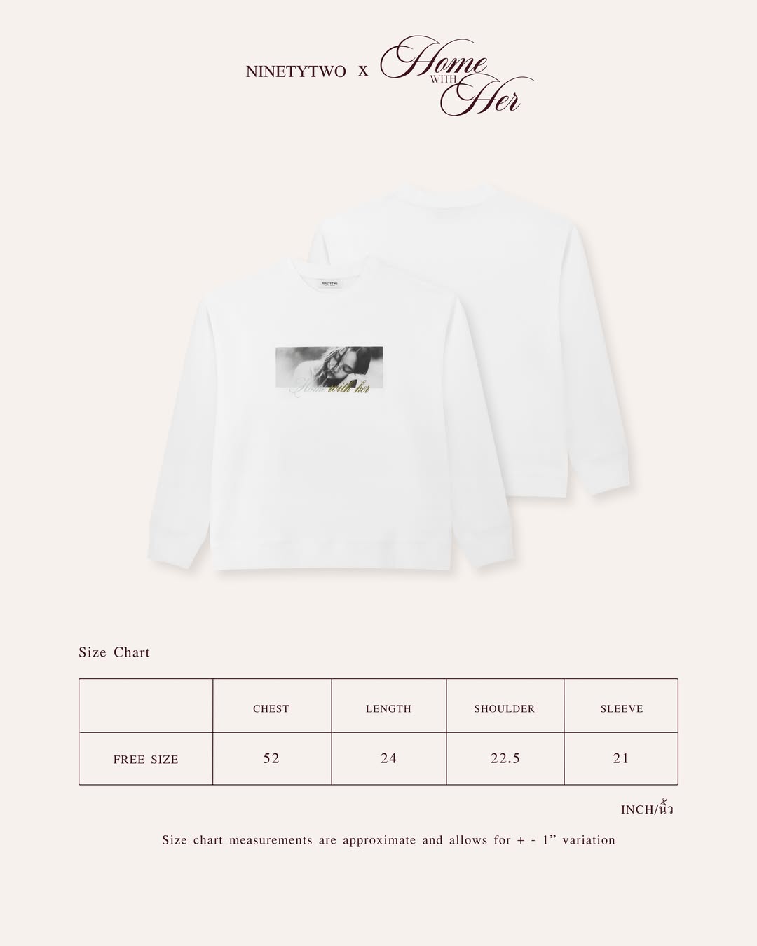 NINETYTWO X “Home with Her” Official Merchandise GO 【 PRE ORDER until 4th 8PM】