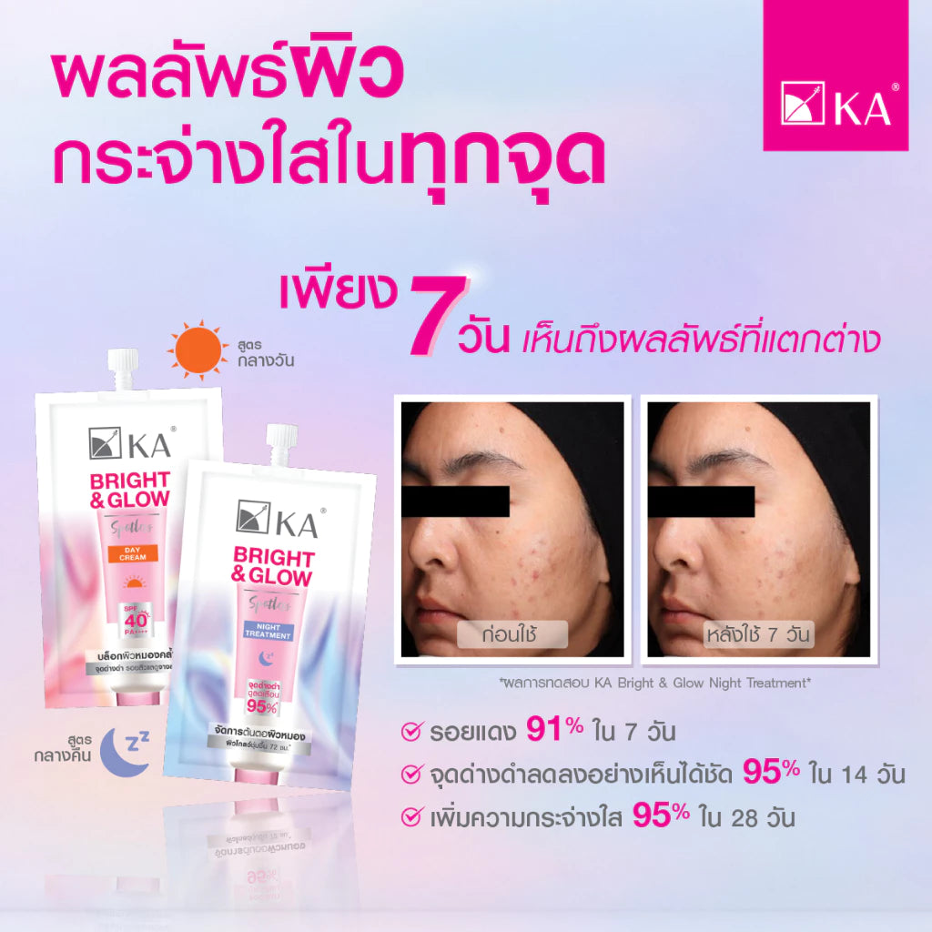 Jane & KA BRIGHT GLOW DAY CREAM亮白焕采日霜 SPF 40 PA++++ & NIGHT TREATMENT夜间修护霜 35g【 PRE ORDER 】
