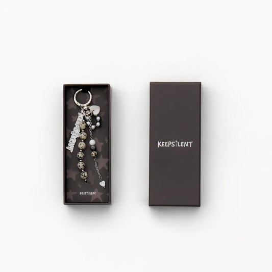 KEEP SILENT WISHLESS PARTY KEYCHAIN