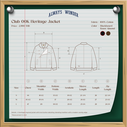 Club 00K Heritage Jacket 经典传承夹克【 PRE ORDER 】