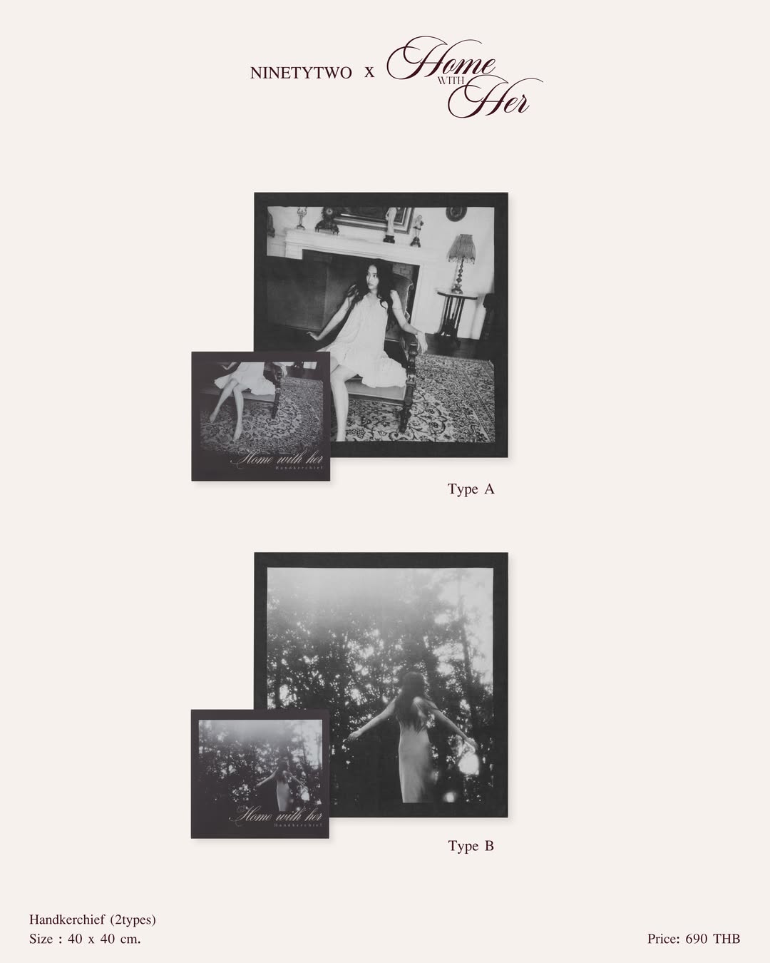 NINETYTWO X “Home with Her” Official Merchandise GO 【 PRE ORDER until 4th 8PM】