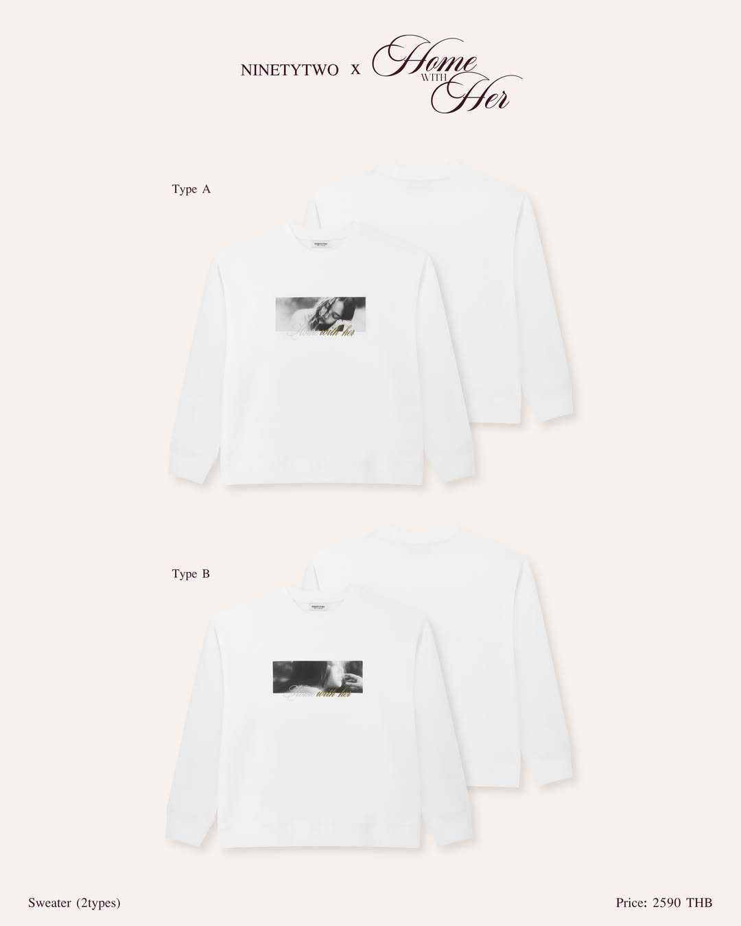 NINETYTWO X “Home with Her” Official Merchandise GO 【 PRE ORDER until 4th 8PM】