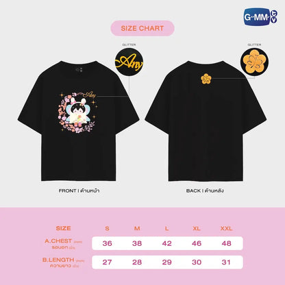 OFFICIAL T-SHIRT | BLUSH BLOSSOM FAN FEST 2026 : MIDNIGHT BLOOM【 PRE ORDER until 28 June 】