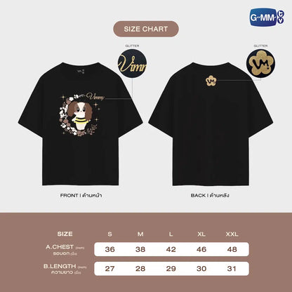 OFFICIAL T-SHIRT | BLUSH BLOSSOM FAN FEST 2026 : MIDNIGHT BLOOM【 PRE ORDER until 28 June 】