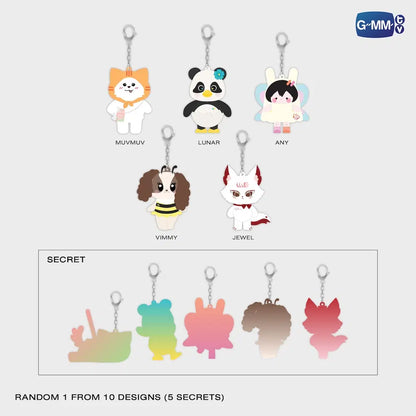 BLUSH BLOSSOM FAN FEST 2026 : MIDNIGHT BLOOM RANDOM DOLL KEYCHAIN随机公仔钥匙扣 【 PRE ORDER until 28 June 】
