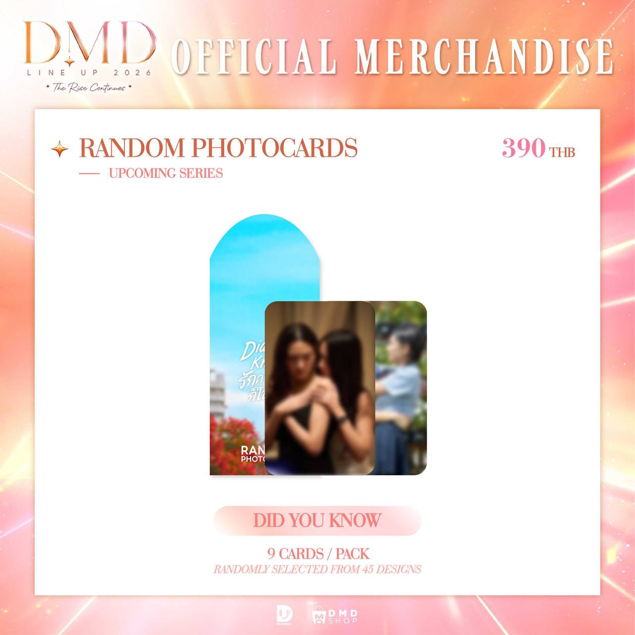 DMD THE RISE CONTINUES OFFICIAL RANDOM PHOTOCARDS【 PRE ORDER 】