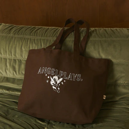 ANGELPLAYS TOTE BAG (BROWN COLOR) 【 PRE ORDER 】