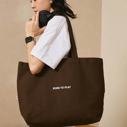 ANGELPLAYS TOTE BAG (BROWN COLOR) 【 PRE ORDER 】