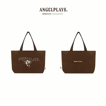 ANGELPLAYS TOTE BAG (BROWN COLOR) 【 PRE ORDER 】