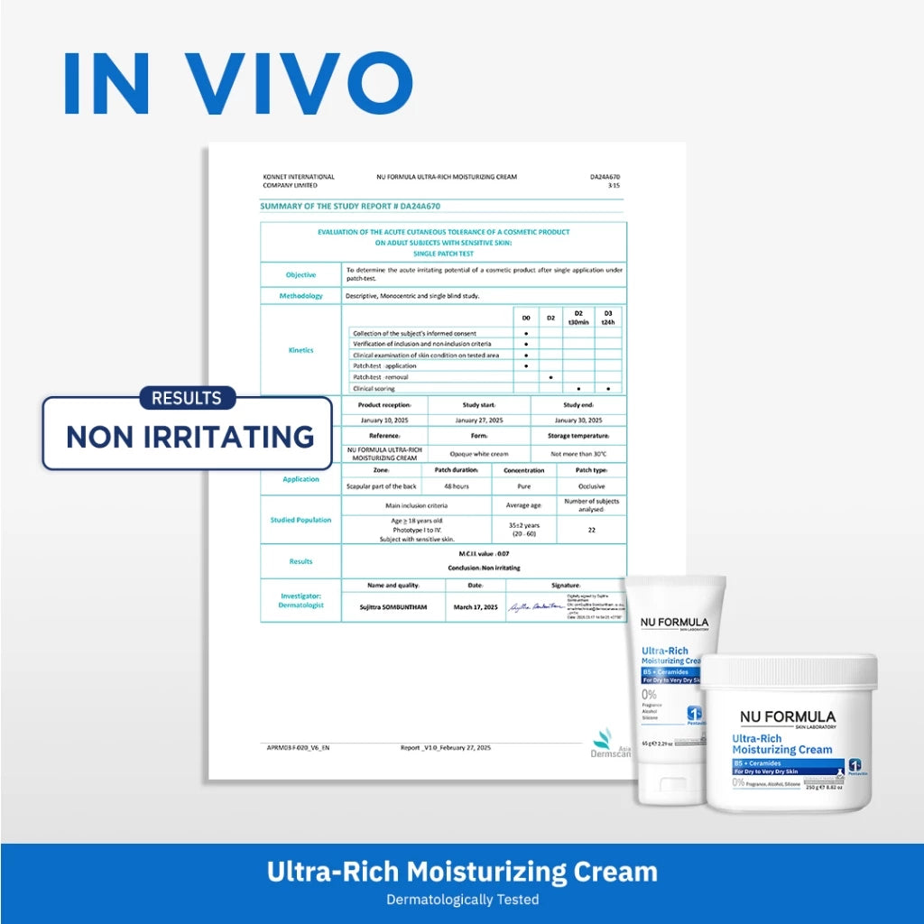 JIMMY NU FORMULA Ultra-Rich Moisturizing Cream B5 + Ceramide 超滋润保湿面霜 B5 + 神经酰胺【 PRE ORDER 】